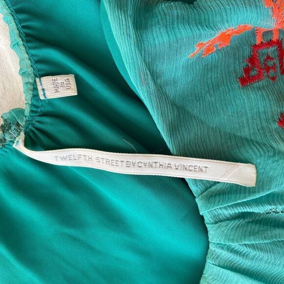 Twelfth Street by Cynthia Vincent Anthropology Silk Camisole BOHO - Picture 4 of 5